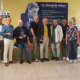 v.l.n.r: Nadine Bernecker, Dominik Liehr (beide E.‐Selbert‐Schule), Dr. Peter Westhof, Udo Wendel, Dr. Uwe Salge, Ernst Bloemeke, Bernhard Pieper, Claus‐Dieter Döring, Rita Wagner, Wolfgang Müller, Klaus‐Dieter Klaas (alle Berufspatenprojekt), Nicole Krispin (Handwerkskammer)